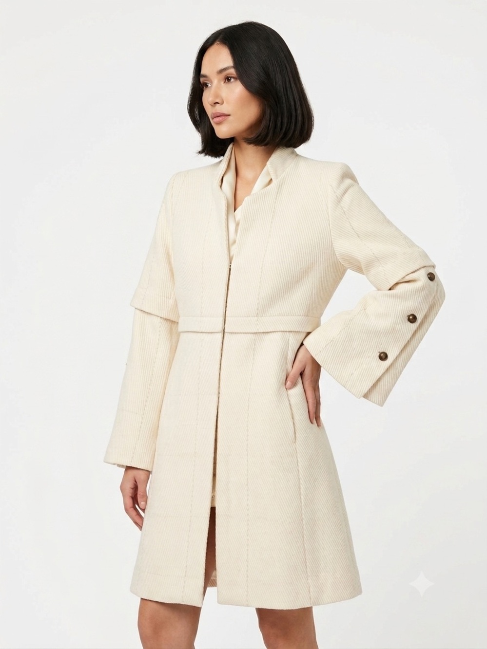 LAHIVE Ryla Convertible Knit Jacket Size Small